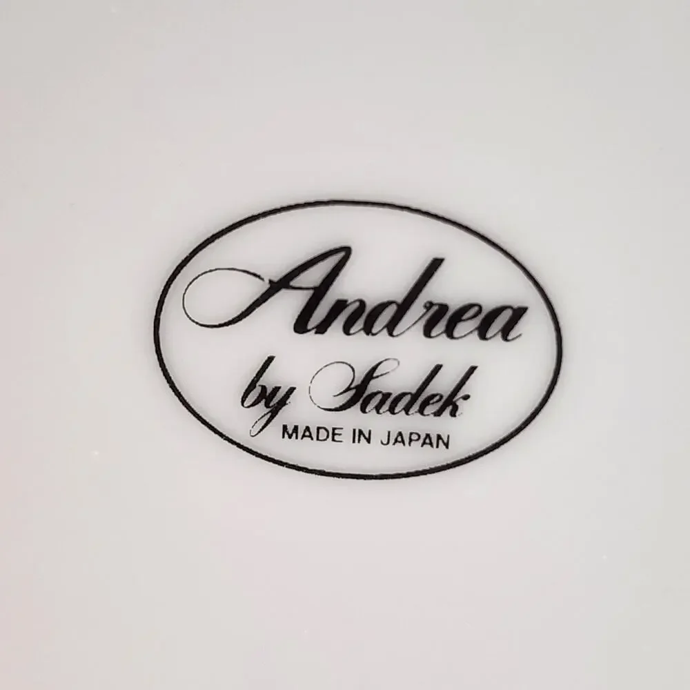 Floral Gold Rimmed plate Andrea by Sadek